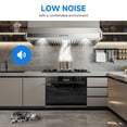 thumbnail image 2 of AMZCHEF Under Cabinet Range Hood 30 Inch, 750CFM Wall Mount Range Hood with 3 Speed Kitchen Exhaust Fan, Button Control, AC Motor, 2 of 11