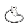 thumbnail image 1 of PVCS Bagues d'Ouverture Mode 26 Lettres Anglaises en Acier Inoxydable pour Filles Amour Bijoux Rétro, 1 of 1
