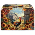 thumbnail image 1 of UNICEU Sunflower Rooster Print Toaster Dust Cover Protector Compatible with 2 Slice Heat-Resistant Dust Protection Anti-scratch Home Kitchen Decor, 1 of 7