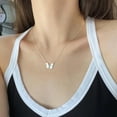 thumbnail image 5 of DVEATR Butterfly Pendant Necklace Jewelry 925 Sterling Silver 5A CZ Elegant Butterflies Pendant Necklace Jewelry Gifts for Women Teens, 5 of 7