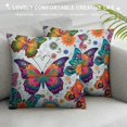 thumbnail image 3 of ONETECH  Throw Pillow Covers Pillow Case Square Cushion Cases Farmhouse Modern Decorative Pillowcases for Sofa,Bed,Couch Wild Moon Horse Butterfly, 3 of 5
