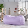 thumbnail image 2 of GDF Studio Tucker Modern Microfiber 8 Foot Pastel Bean Bag, Lavender, 2 of 10