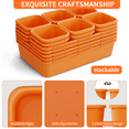 thumbnail image 7 of 45 PCS Plastic Drawer Organizers Set, 3-Sizes Vanity and Makeup Organizer, Desk and bathroom Drawer Organizer Trays, Organizers and Storage for Makeup, Jewelry, Gadgets, Utensils, Orange, 7 of 7