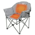 thumbnail image 4 of NAIZEA Oversized Heated Camping Chair, Patio Lounge Chairs with 3 Heat Levels, Portable Folding Heated Chair Round Moon Saucer Folding Lawn Chair Outdoor Chair for Camping, Lounge Patio, 4 of 11