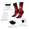 thumbnail image 4 of Balery Black Spider Web With Spiders Calcetas Largas con Estampado para Hombre y Mujer – Suaves y Transpirables, Talla Única (US 5-11), 4 of 6