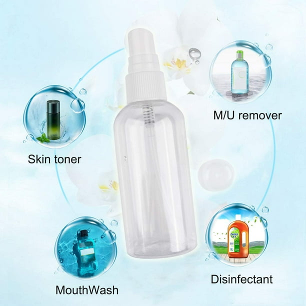 8 Packs Clear Spray Bottles Mini Travel Size Spray Bottle