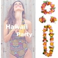 thumbnail image 3 of Paquete de 16 Collares de Flores Hawaianas JM para Fiestas Temáticas en la Playa, 3 of 5