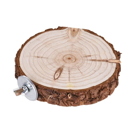 Squirrel Corn For Sale Bird Cage Accessories Pet Round Wooden Coin Jumping Platform Chew Toy for Parrot Parakeet Budgie Cockatiel Squirrel Hamster Totoro ()