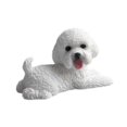 thumbnail image 3 of Figura de perro en miniatura, adorno de escritorio de resina, linda decoración para tablero de automóvil. mentira piadosa, 3 of 9