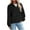 Black, variant on Zunfeo Fleece Sweatshirt for Women Warm Fall Winter Pullover Sweatshirts Half Zip Cozy Long Sleeve Plush Tops