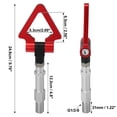 thumbnail image 3 of Red Aluminum Alloy Triangle Shape Front Rear Bumper Trailer Ring Eye Towing Tow Hook Screw for Audi A5 S5 RS5, 3 of 6