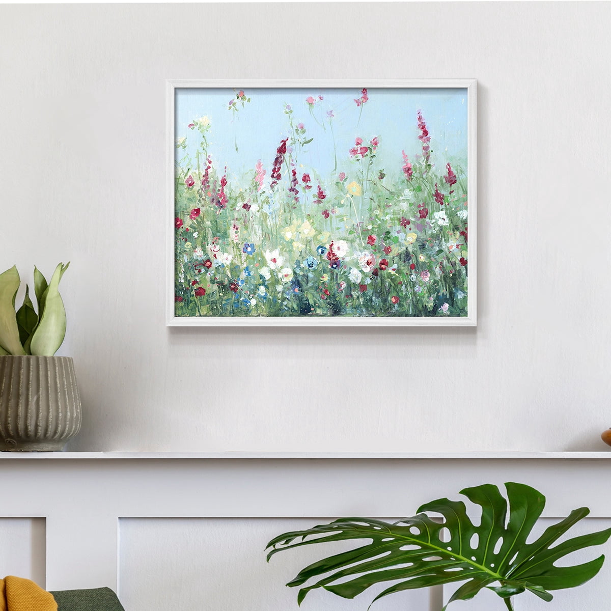 Sweet Summer Meadow by Sally Swatland - Restickable Framed Giclée Print