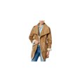 thumbnail image 1 of Wildflower Womens Faux-Shearling Fleece Jacket, Beige, X-Small, 1 of 1