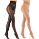 thumbnail image 1 of GlobaShun Medias transparentes para mujer, medias cómodas de seda de cintura alta, pantimedias de cintura alta ultra brillantes,Black&coffee, 1 of 5