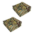 thumbnail image 3 of Blazing Needles 916X16FP-T-4CH-REO-48 Spun Polyester Outdoor Dining Chair Cushions, Tucuman Ebony - Set of 4, 3 of 5