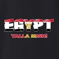thumbnail image 3 of Wild Bobby Egypt Flag Pride Graphic Yalla Misr Eagle of Saladin | Unisex Novelty Graphic T-Shirt | Soccer Football Fan Gift for Men Women Standard V-Neck Tee, 3 of 5