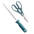 thumbnail image 5 of Spice by Tia Mowry Savory Saffron 14-Piece Cutlery Set - Teal, 5 of 6
