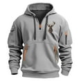 thumbnail image 2 of DODADAWANJ Trendy Hoodie for Men Elk Graphic Drawstring Pullover Hoodies Big and Tall Hooded Sweatshirt for Camping Outdoor Workout XXXL, 2 of 3