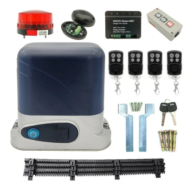 1300KG AC Automatic Sliding Gate Opener Kit Motor With 4M Nylon Racks Door Operator Engine Accessories Optional ,Easy to Install