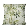 thumbnail image 2 of Designart "Zen Harmony Of Tropical Bamboo IV" Tropical Printed Throw Pillow, 2 of 5
