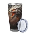 thumbnail image 2 of Goofa Abstract White Dragon for 20 oz Skinny Tumbler Stainless Steel Coffee Mug Slim Vacuum Insulated Travel Cup Car Cup-Straw Two-piece Set, 2 of 8