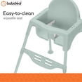thumbnail image 4 of Babideal Lightweight Baby High Chair with Tray & Harness – Soft Sage, Portable Easy-Clean Feeding Chair, 4 of 12