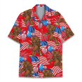 thumbnail image 2 of Camisa hawaiana con estampado 3D de mono y orangután para hombre, camisas de vacaciones de verano, camisas de manga corta con botones para la calle, la playa, el surf, Aloha, 2 of 5