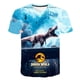 thumbnail image 1 of 2023 verano Jurassic World Dominion camisetas niños dibujos animados niños niñas estampado camisetas niños moda Casual Tops camisetas 1-14 Y5T Gao Jinjia LED, 1 of 2