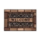 thumbnail image 2 of Alfombra de Entrada, Diseño Floral, Tapete para Interior y Exterior con Respaldo Antideslizante, 60x90cm, Atrapa Suciedad para Pasillo, Cocina, 2 of 6