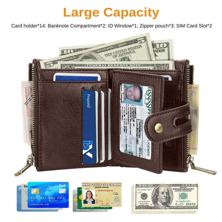 Coin Pocket Rfid Credit Card Holder