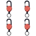 thumbnail image 2 of Enrouleur de Badge Robuste, Porte-Clés Rétractable et Support d'Identification avec Clip en Métal, Câble en Acier Inoxydable de 23,6 Pouces, Idéal pour la Construction, la Sécurité et les Travaux Extérieurs, 4 Boucles Télescopiques, 2 of 5