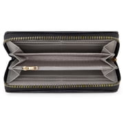 Daisy Fuentes Debossed Monogram Single Zip Long Wallet for Women