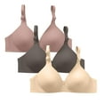 thumbnail image 1 of ManxiVoo Non Underwire Support Bra 3 Piece Set Plus Size Minimizer Anti Sag Comfort Fit for Daily Use L Size Grey, 1 of 6