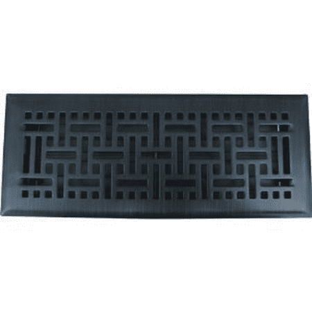 6 X 14 Oil Rubbed Bronze Wicker Floor Register Vent Cover 6 X 14 Oil Rubbed Bronze Wicker Floor Register Vent Cover
