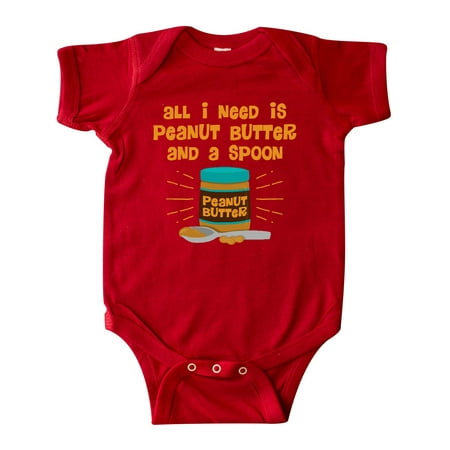 

Inktastic Peanut Butter Spoon Gift Baby Boy or Baby Girl Bodysuit