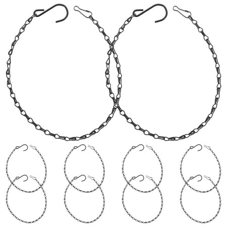

10pcs Flower Basket Hanging Chains Birdcage Hanging Chain Single Hook Chain
