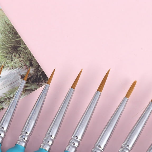 MLINS Skyblue Detail Paint Brush Set for Painting Made of Durable Plastic Perfect for Travel and Various Paints