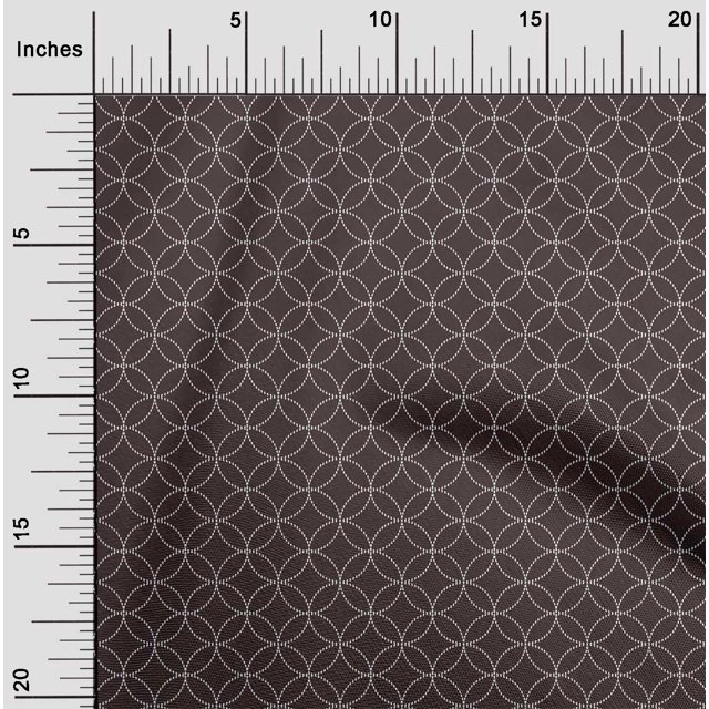oneOone Georgette Viscose Fabric Geometric & Artistic Floral Sashiko Print Sewing Fabric BTY 42 Inch Wide