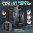 thumbnail image 4 of Antec Dark Cube Gaming Case C3 ARGB, ITX, M ATX, Black, 4 of 8