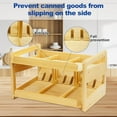 thumbnail image 4 of Adjustable Bamboo Can Organizer Rack, Two Tier FIFO Dispenser, Modern Countertop Storage, Anti Shedding, 4 of 8