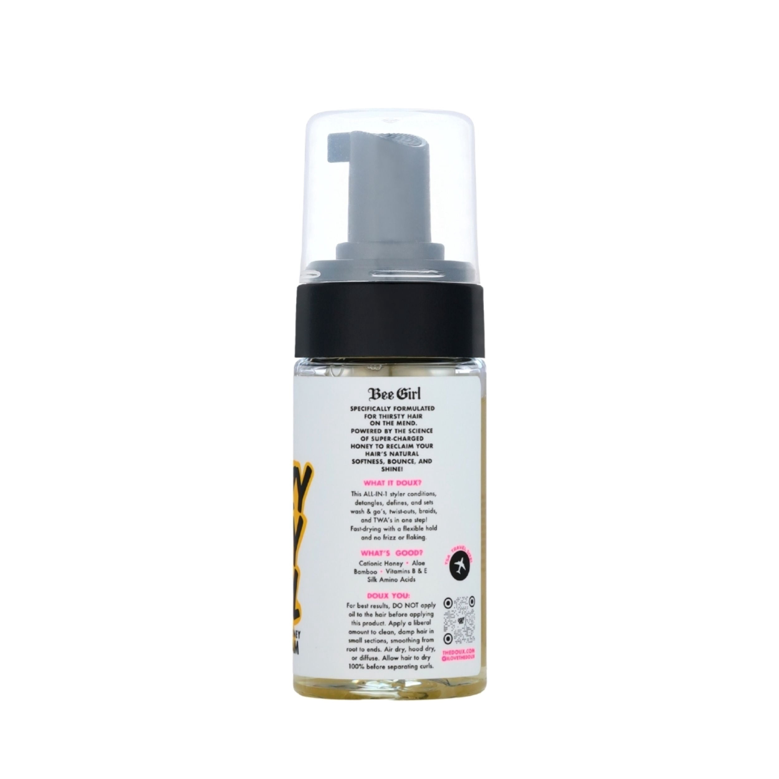 (3 pack) The Doux Bee Girl Crazy Sexy Curl Setting Foam, 3.4 fl.oz.