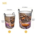 thumbnail image 3 of Sikiie butterfly Print Round Dirty Clothes Basket, Waterproof Standing Foldable Storage Basket, for Laundry Room, Bedroom, Bathroom Storage-Medium, 3 of 6