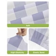 thumbnail image 4 of Purple Plaid Bar Stool Covers Set of 4, Spring Summer Farmhouse Buffalo Checkered Stretch Washable Bar Chair Covers with Backs, Removable Pub Counter Height Chair Cover for Kitchen Dining Room Cafe, 4 of 7