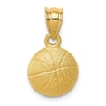 thumbnail image 1 of 14K Yellow Gold Charm Pendant Themed 19 mm 10 Basketball, 1 of 3