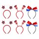 thumbnail image 1 of 6 piezas en 3 estilos, diadema patriótica, decoraciones de accesorios para fiestas del cuarto 4 de julio, Día de la Independencia MFZFUKR BST3082557-4, 1 of 5