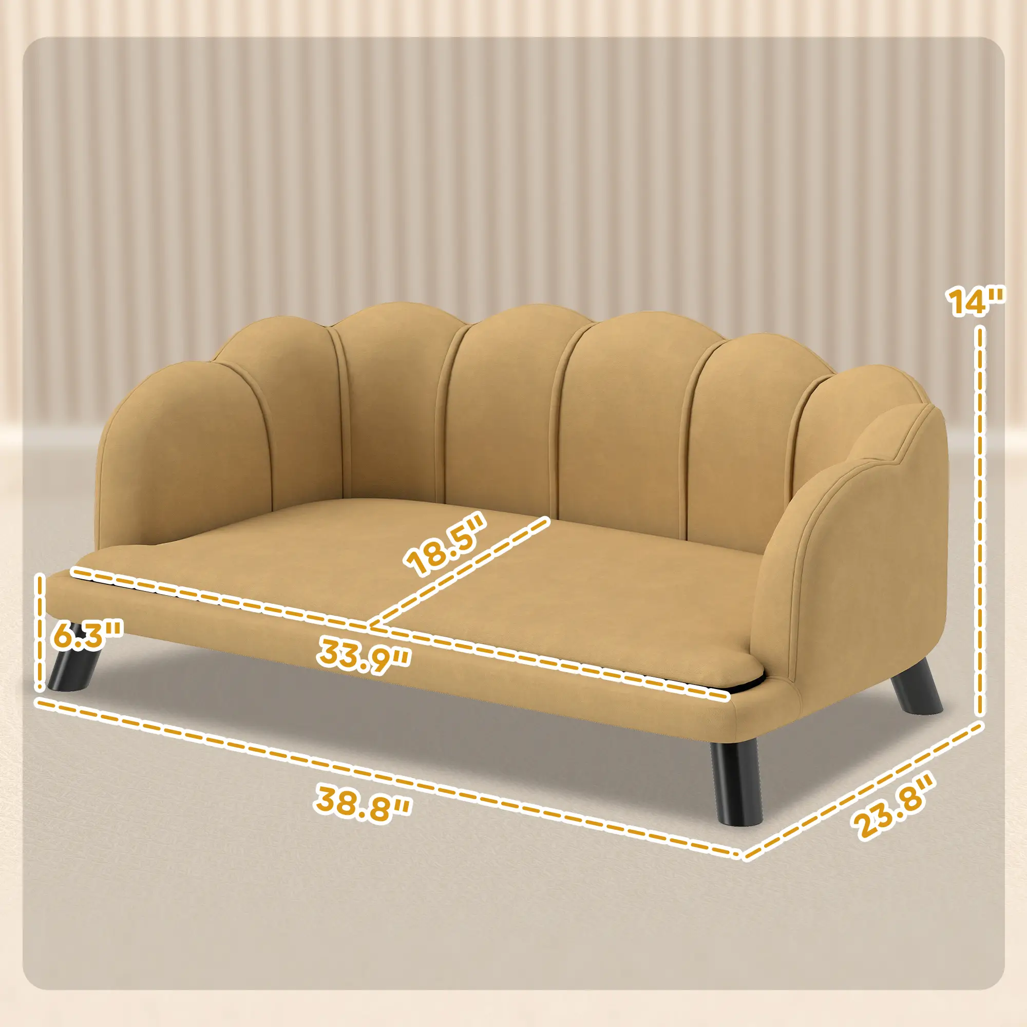Pet Sofa Bed Couch with Storage