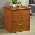 thumbnail image 2 of Hodedah 2-Drawer Nightstand, Cherry, 2 of 5