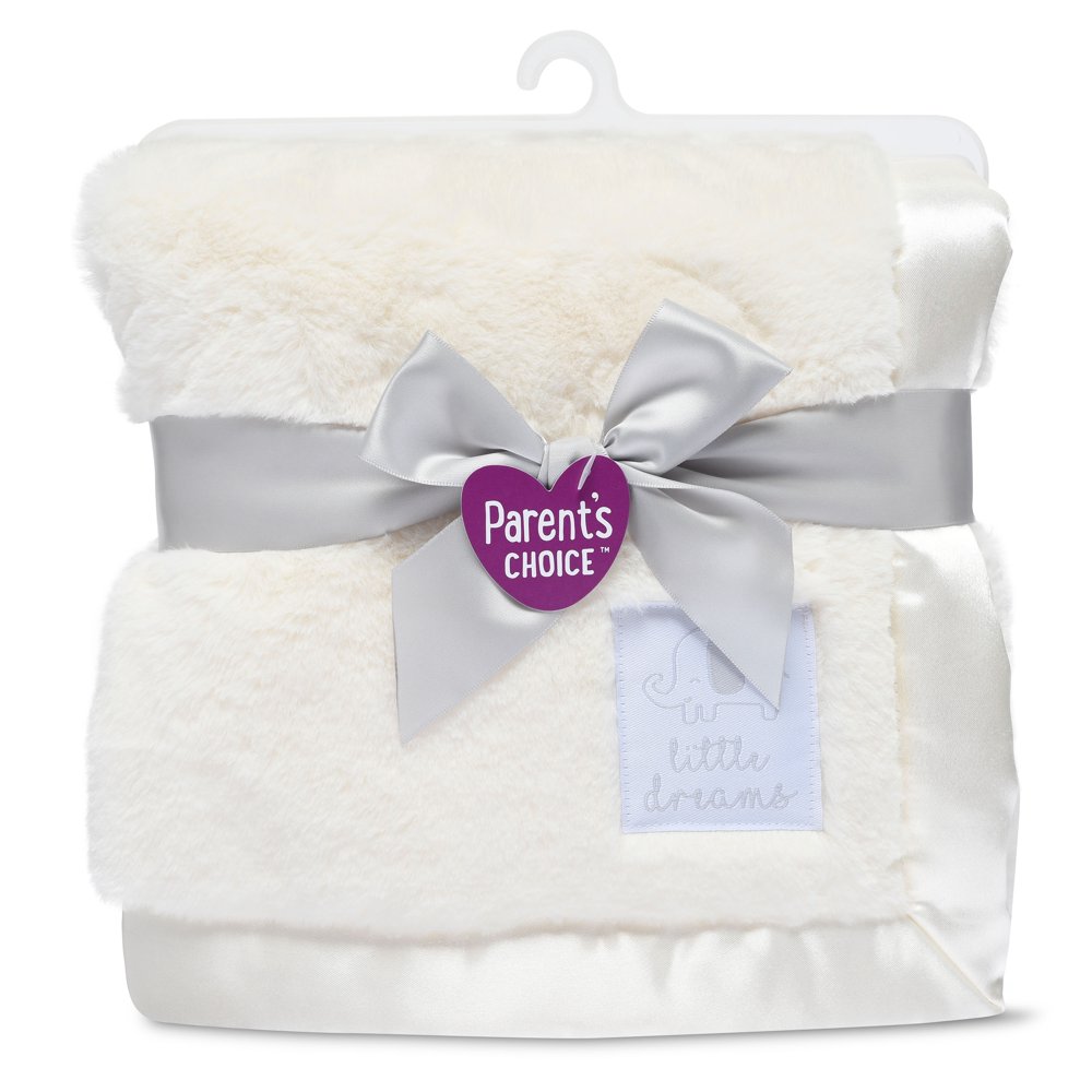 Parent's Choice Plush Baby Blanket, Ivory