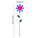 thumbnail image 3 of Adorno floral de hierro para jardín: inserto floral para exteriores con pétalos tridimensionales para la decoración de patios, macizos de flores y balcones., 3 of 6