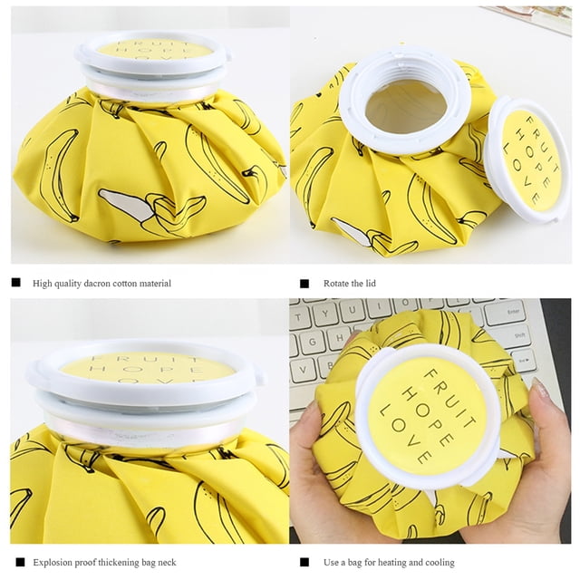 Bolsa de hielo reutilizable para frío y calor, para lesiones, hinchazón, dolor de cabeza, alivio del dolor, primeros auxilios, bolsa de frío impermeable rellenable